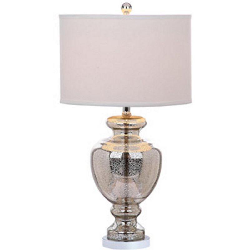 Mercury Silver Crackle Glass 28" Table Lamp Duo - Traditional Charm