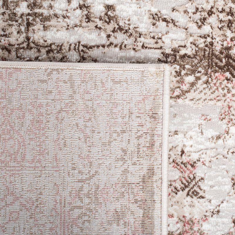 Meadow 500 MDW585 Power Loomed Indoor Accent Rug - Beige/Pink - 3'x5' - Safavieh