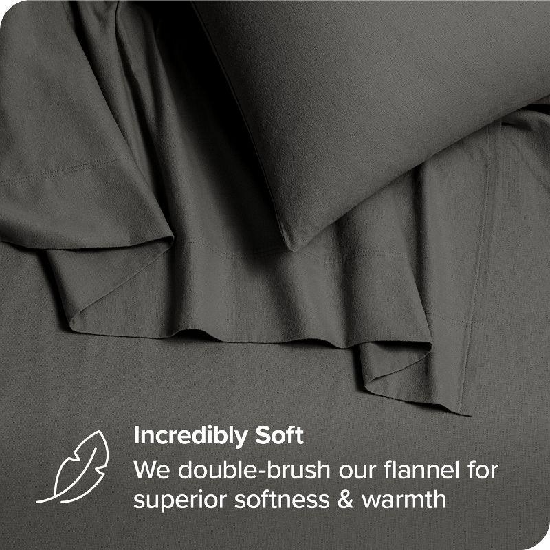 Bare Home Organic 100% Cotton Flannel Sheet Set