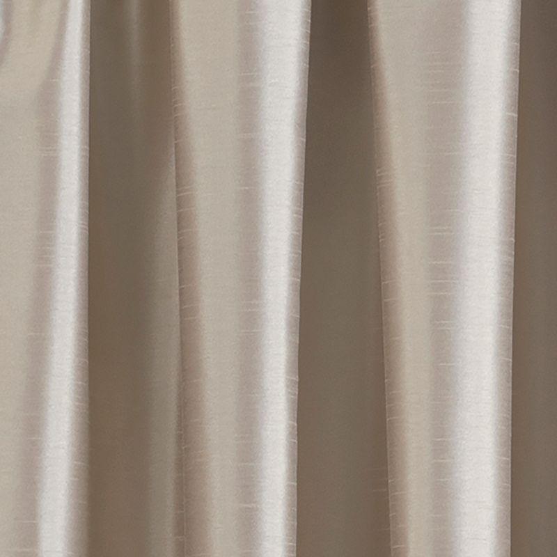 Elrene Colette Faux Silk Blackout Single Window Curtain Panel - Elrene Home Fashions