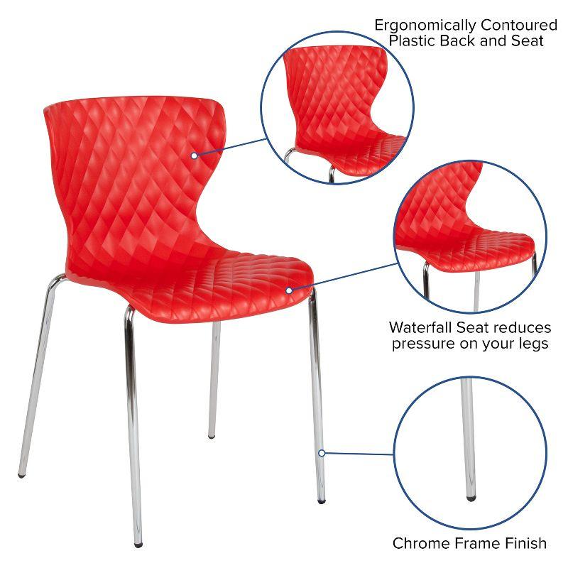 Flash Furniture Lowell Contemporary Plastic Stack Chair