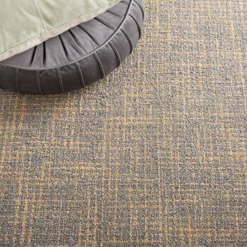 Abstract ABT220 Handmade Indoor Area Rug - Gold/Grey - 6'x6' - Safavieh