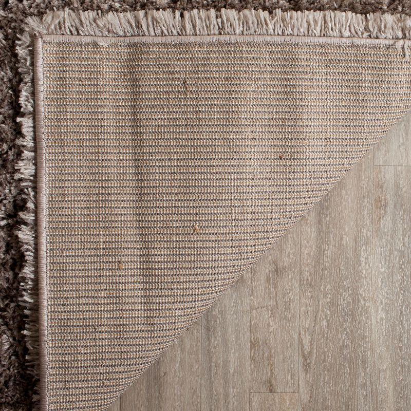 Mushroom Gray 4' x 6' Reversible Shag Area Rug