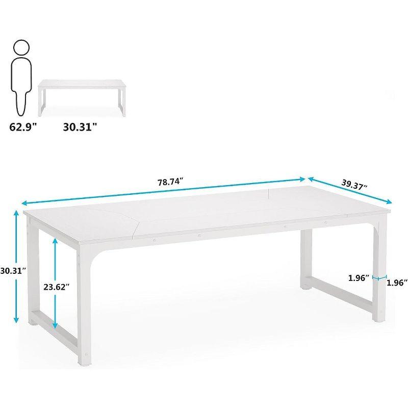 Tribesigns 78.7" Rectangular Office Desk