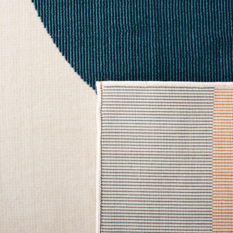 Orwell ORW364 Power Loomed Indoor Area Rug - 6'7"x6'7" - Beige/Dark Teal - Safavieh