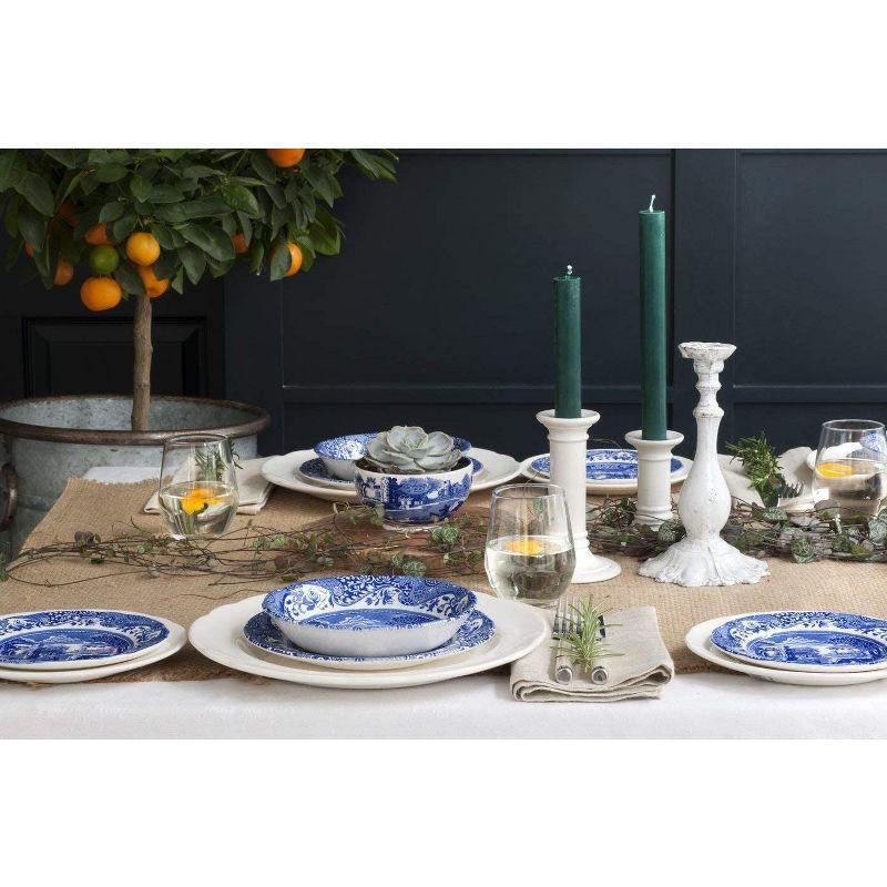 Blue Italian Porcelain 5-Piece Dinnerware Set