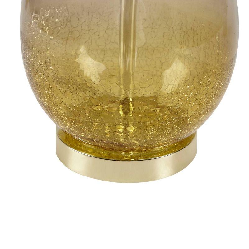 Set of 2 Cortina Glass Table Lamp Gold - 510 Design: Modern Drum Shade, Polystyrene & Polyester, 60W