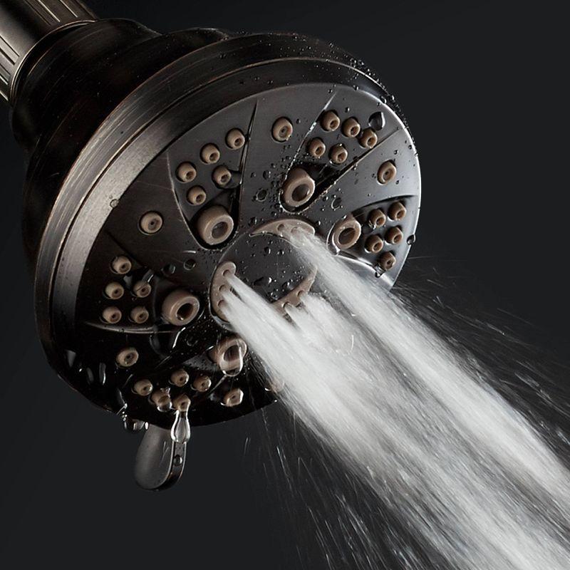 Six Setting High Pressure Luxury Spiral Shower Head with On/Off and Pause Mode - AquaDance