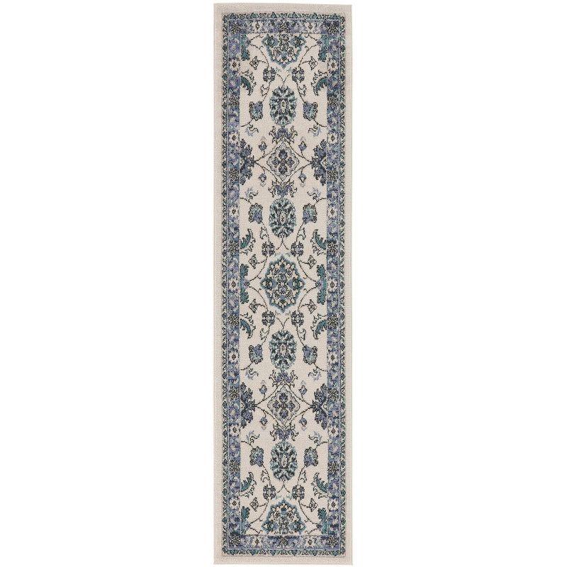 Nourison Nourison Essentials 2' x 6' Ivory Blue Vintage Rug