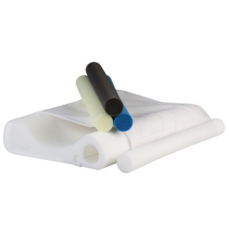 Adjustable Foam Cervical Pillow with Interchangeable Support Rolls