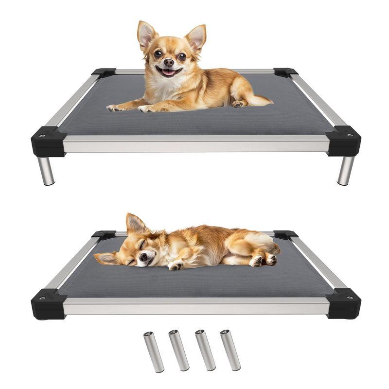 FXW TitanNest Padded Dog Bed for Crate, Chew-Proof Elevated Cot for Indoor/Outdoor/Camping Use, Durable & Washable Pet Bed for Puppy and Small Dogs,