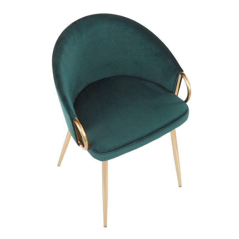 Claire Contemporary and Glam Dining Chair - LumiSource