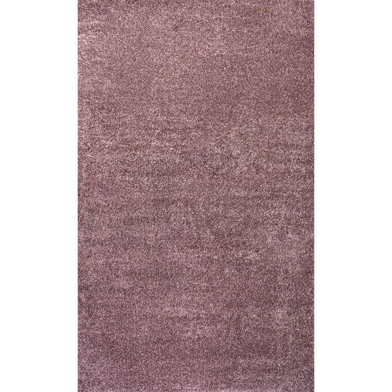 8'x10' Haze Solid Low-Pile, Light Purple - JONATHAN Y