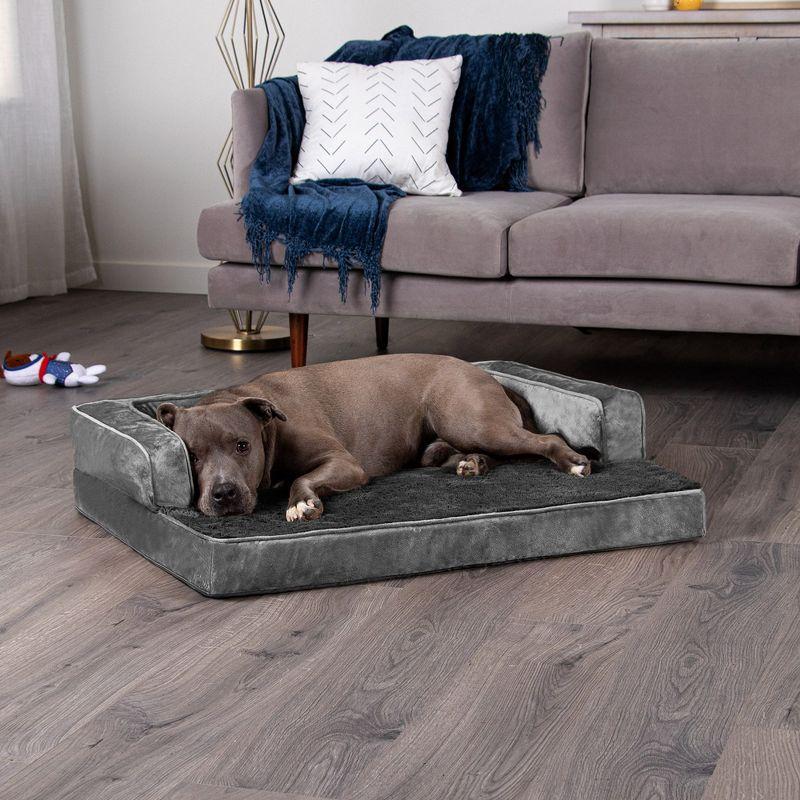 Plush & Velvet Comfy Couch Sofa-Style Pet Bed