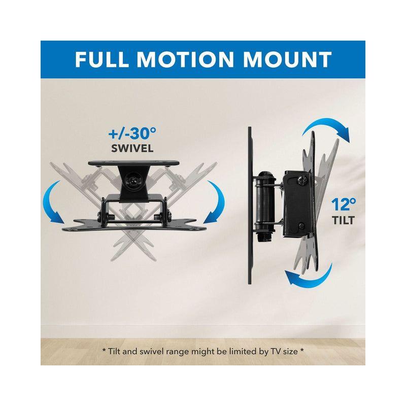 Mount It Compact Full Motion TV Wall Mount - For Tvs Up To 50"