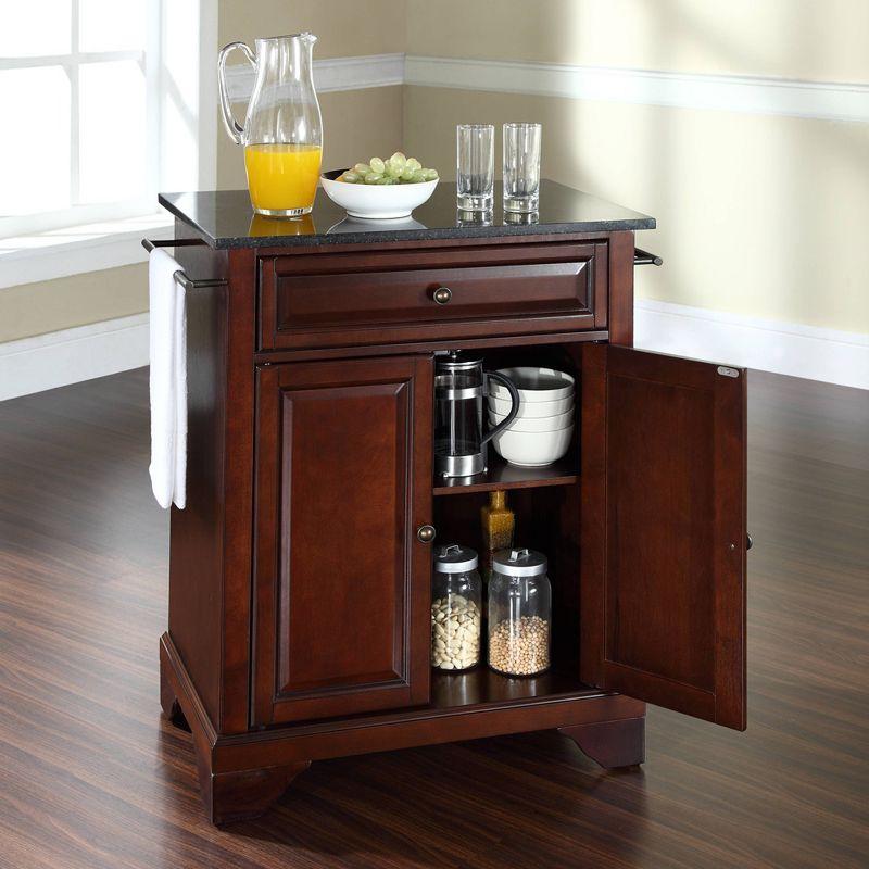 Lafayette Black Granite Top Portable Kitchen Island/Cart - Crosley