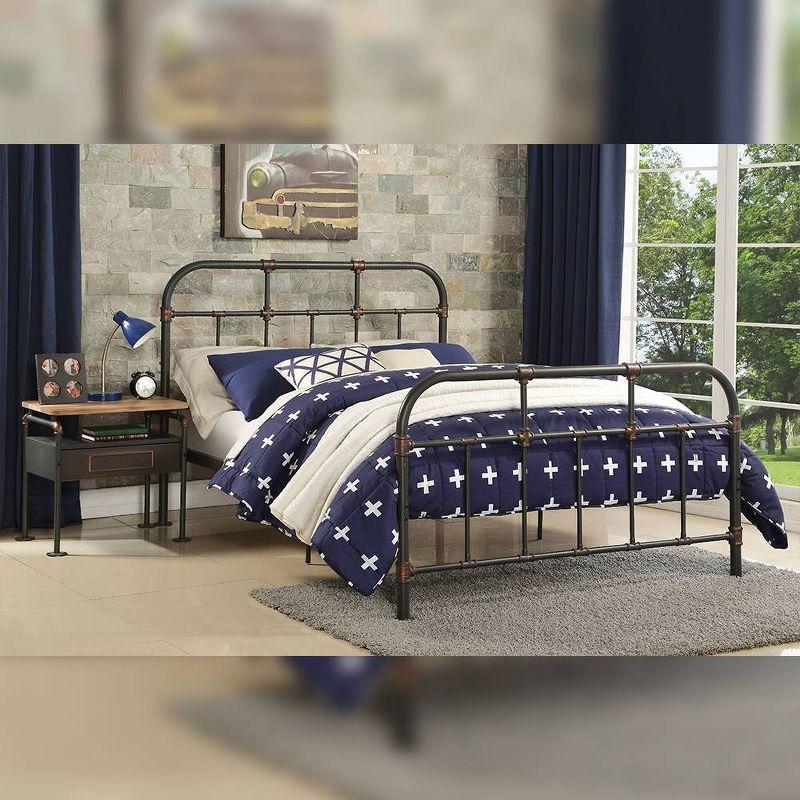 Think Urban Nicipolis Metal Open-Frame Bed