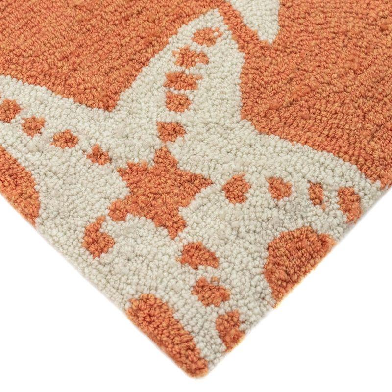 Liora Manne Capri Starfish Indoor/Outdoor Rug Coral 5' x 7'6"