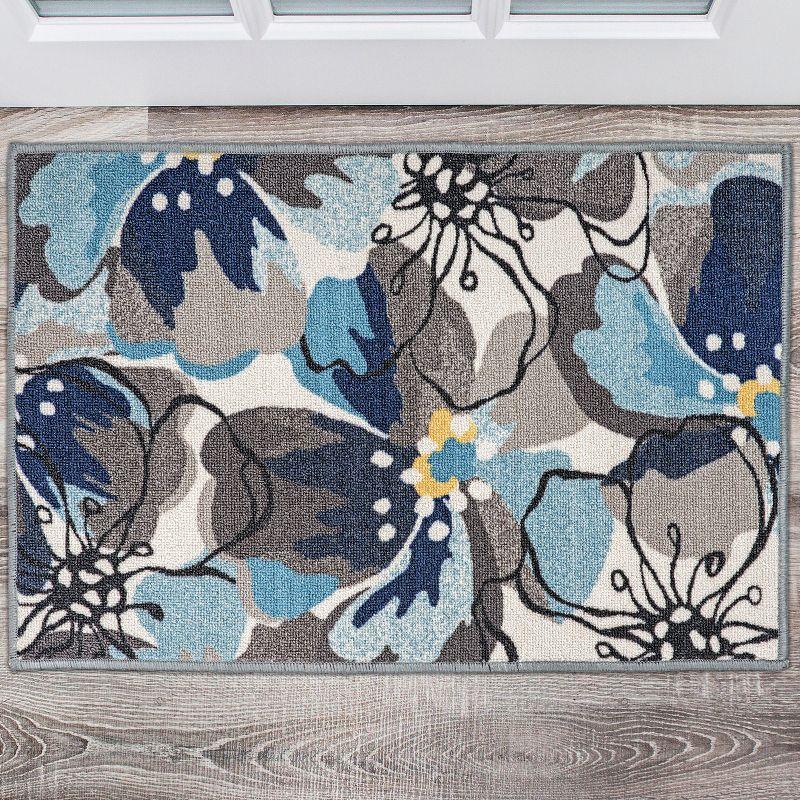 World Rug Gallery Modern Floral Non-Slip (Non-skid) Area Rug