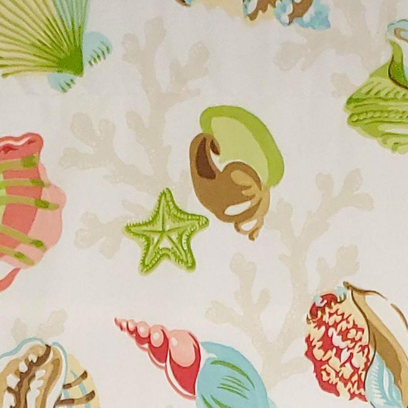 RLF Home Bay Scalloped 50'' W Window Valance Multi