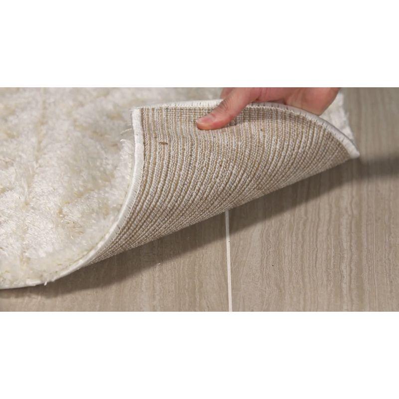 Sparta Shag SPG513 Power Loomed Indoor Area Rug - Ivory/Grey - 4'x6' - Safavieh.