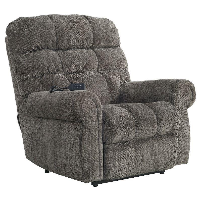 Ernestine Slate Gray Metal Power Lift Recliner