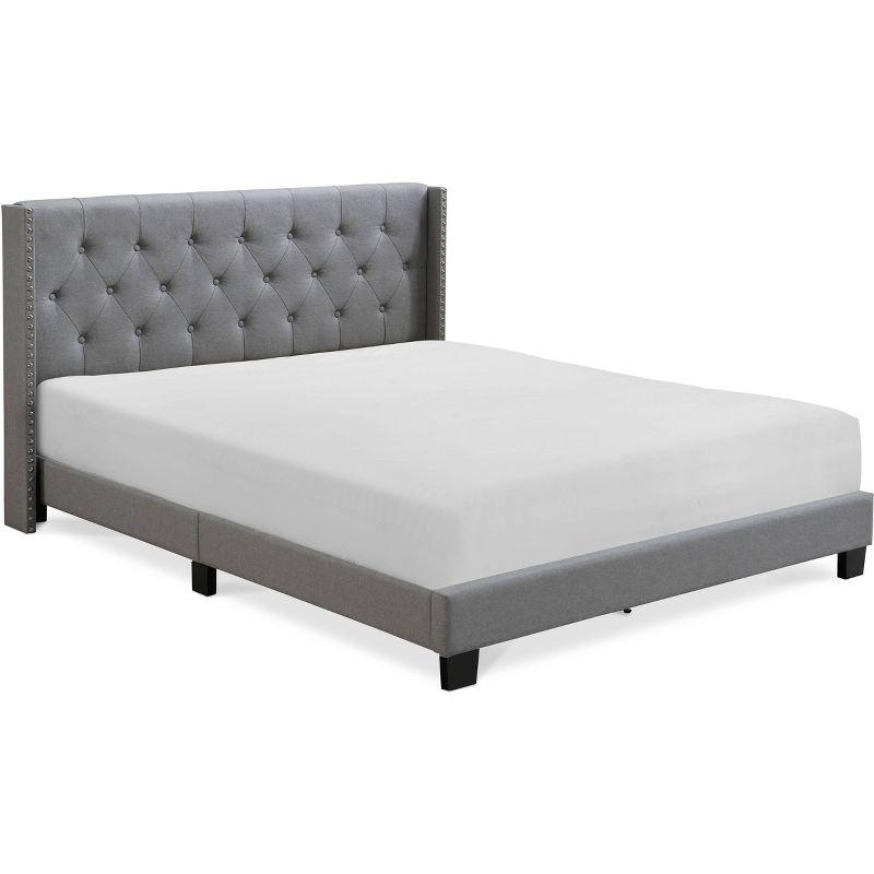 Adler Upholstered Bed - Finch