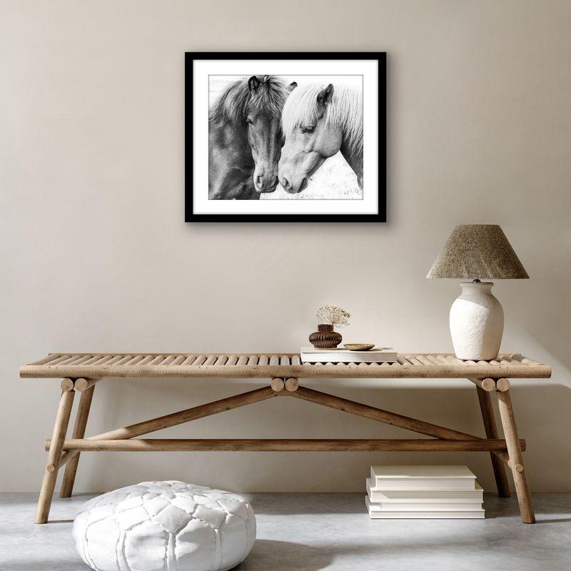 Americanflat Poster Frame - Wooden Picture Frame with Mat and Plexiglass Cover