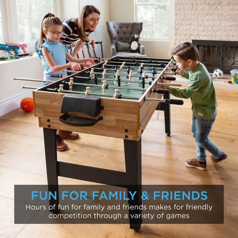 Best Choice Products 2x4ft 10-in-1 Combo Game Table Set w/ Hockey, Foosball, Pool, Shuffleboard, Ping Pong