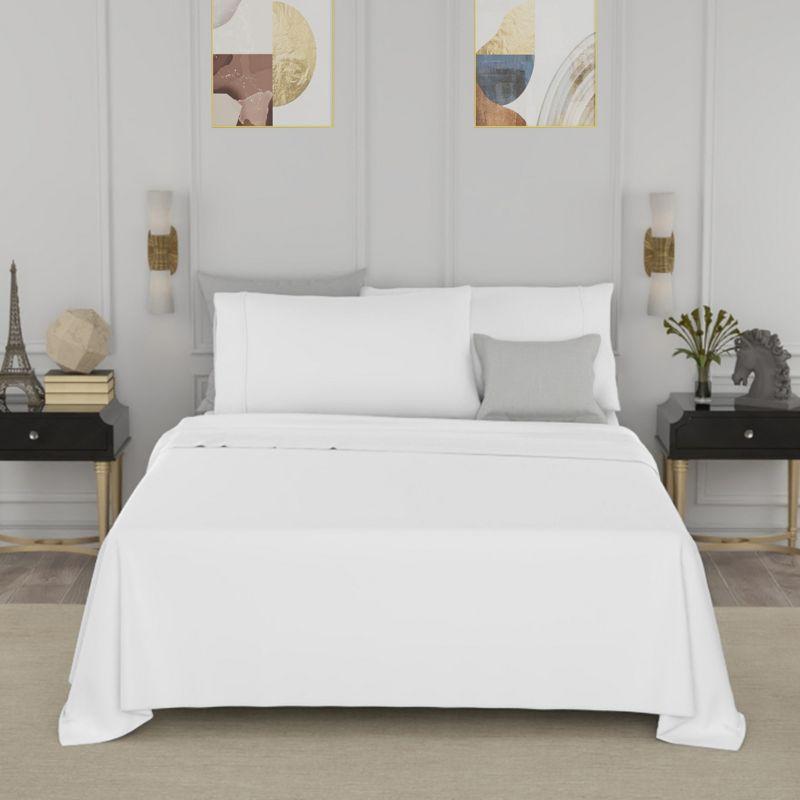 Color Sense Brushed Cotton Blend Lightweight Sheet Set