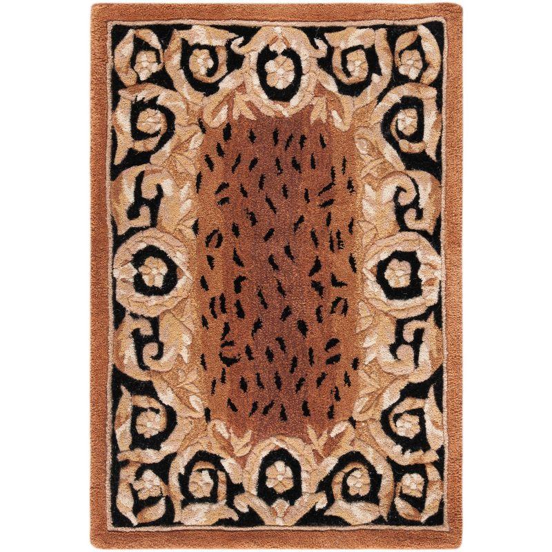 Naples NA712 Hand Tufted Accent Rug - Black/Gold - 2'x3' - Safavieh.
