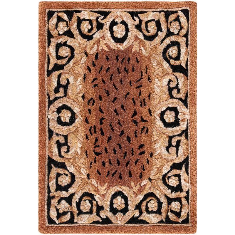 Naples Hand-Tufted Black and Gold Wool Area Rug