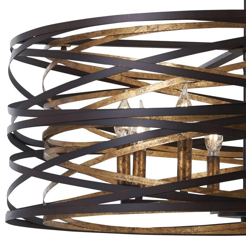 Minka Lavery Vortic Flow 8 - Light Dark Bronze/Mosaic Gold Unique/Statement Pendant