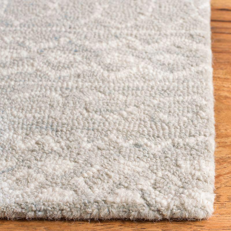 Micro-Loop MLP502 Hand Tufted Indoor Area Rug - Aqua/Ivory - 4'x6' - Safavieh