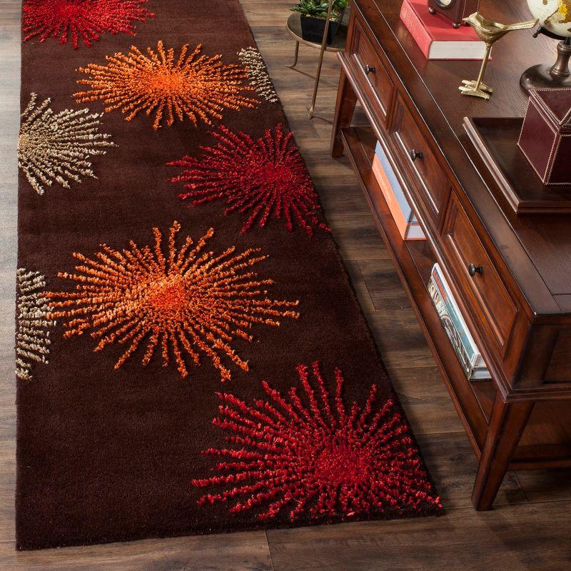 Soho SOH712 Hand Tufted Indoor Runner Rug - Brown/Multi - 2'6"x8' - Safavieh.