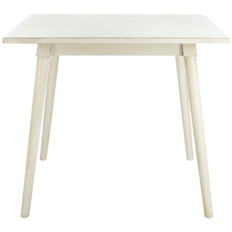 Simone Transitional Square Off-White Wood Dining Table