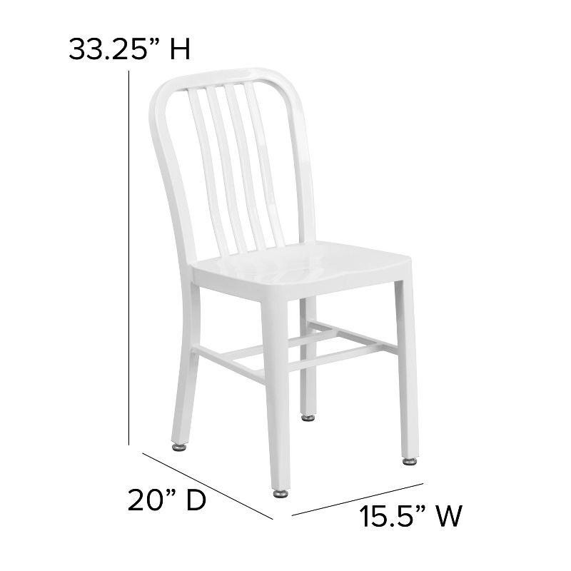 Flash Furniture Commercial Grade Metal Indoor-Outdoor Chair