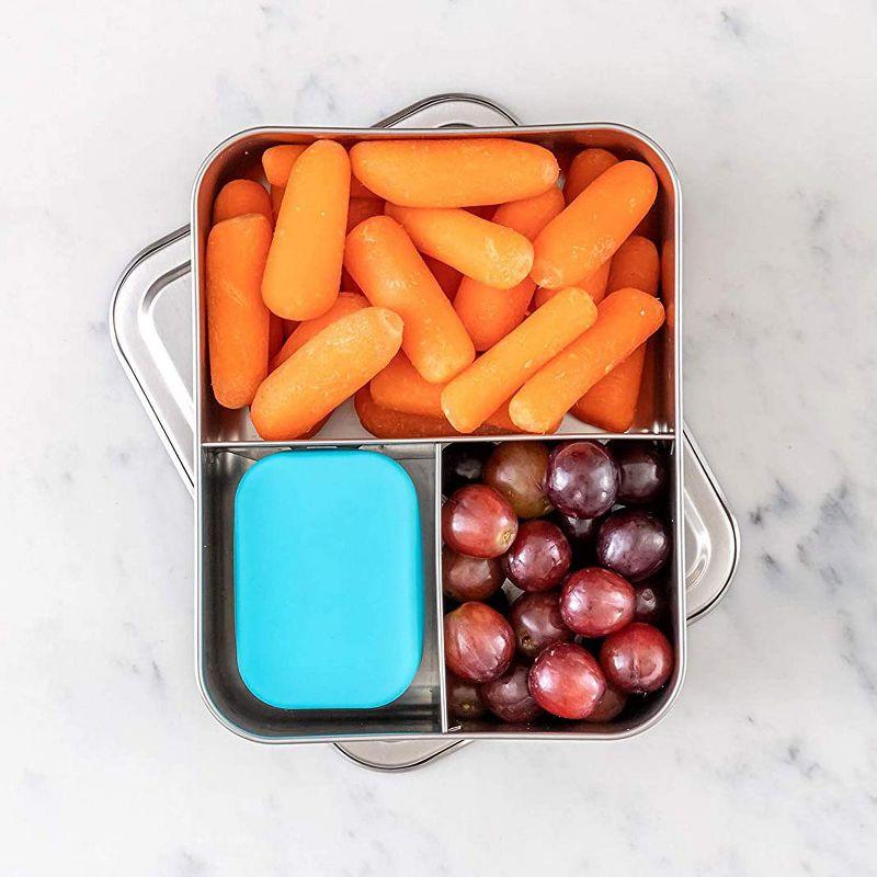 WeeSprout 18/8 Stainless Steel Bento Box - 3 Compartment Lunch Box, for Kids & Adults