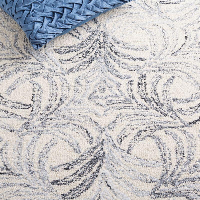 Jardin JAR728 Hand Tufted Accent Rug - Ivory/Grey - 3'x5' - Safavieh