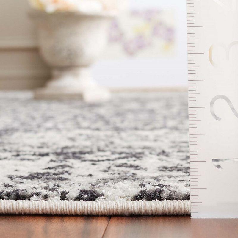 Evoke EVK260 Power Loomed Area Rug - Ivory/Black - 12'x18' - Safavieh.
