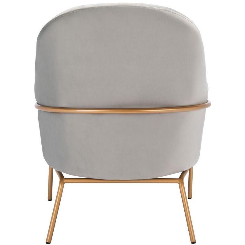 Eleazer Velvet Accent Chair  - Safavieh