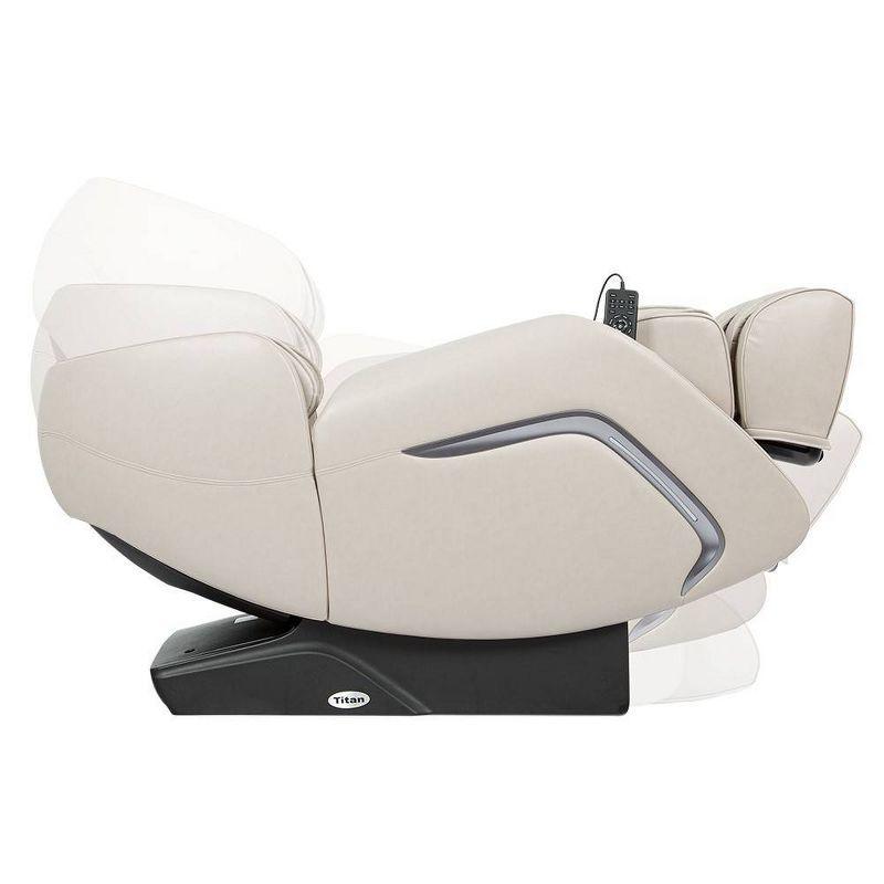 Taupe Luxury Faux Leather 60'' Massage Chair with Voice Activation