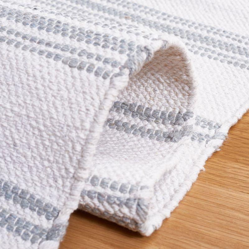 Montauk MTK708 Hand Woven, Flat Weave Indoor Area Rug - Aqua/Ivory - 6'x6' - Safavieh