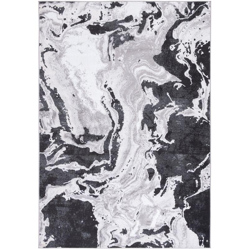 Amelia ALA277 Machine Made Indoor Area Rug - Charcoal/Gray - 4'-5"x6'-5" - Safavieh