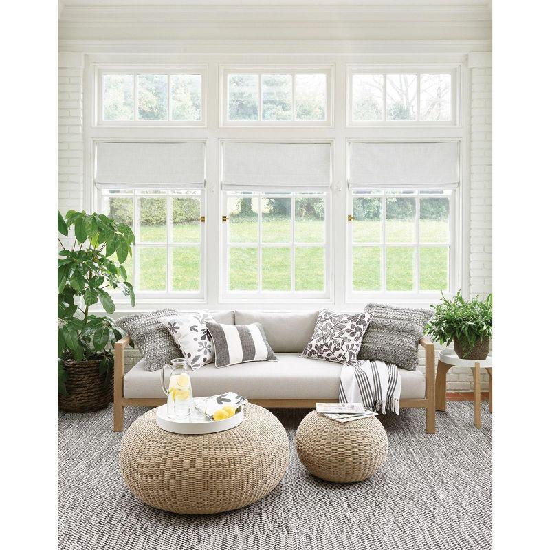 Coastal Black Handwoven Indoor/Outdoor Rug