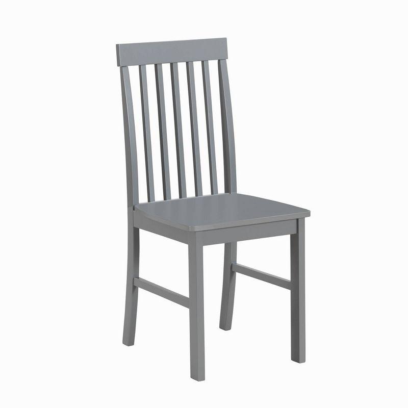5pc Modern Two-Tone Kitchen Dining Set White/Gray - Saracina Home