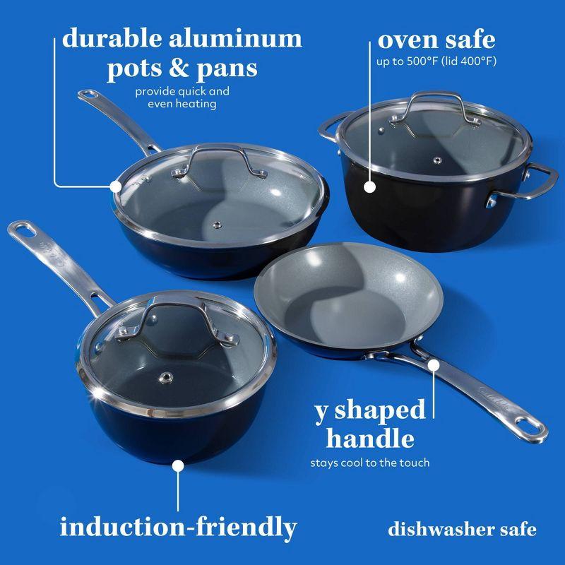 Sur La Table Kitchen Essentials 10pc Titanium Ceramic Nonstick Aluminum Set