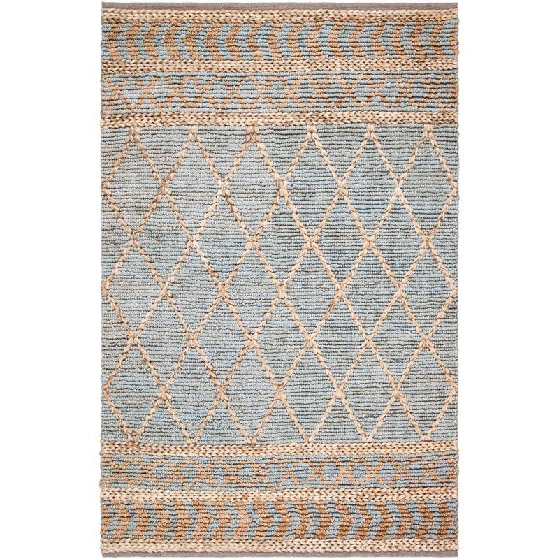 Sand & Stable™ Phippsburg Geometric Handwoven Natural/Blue Area Rug