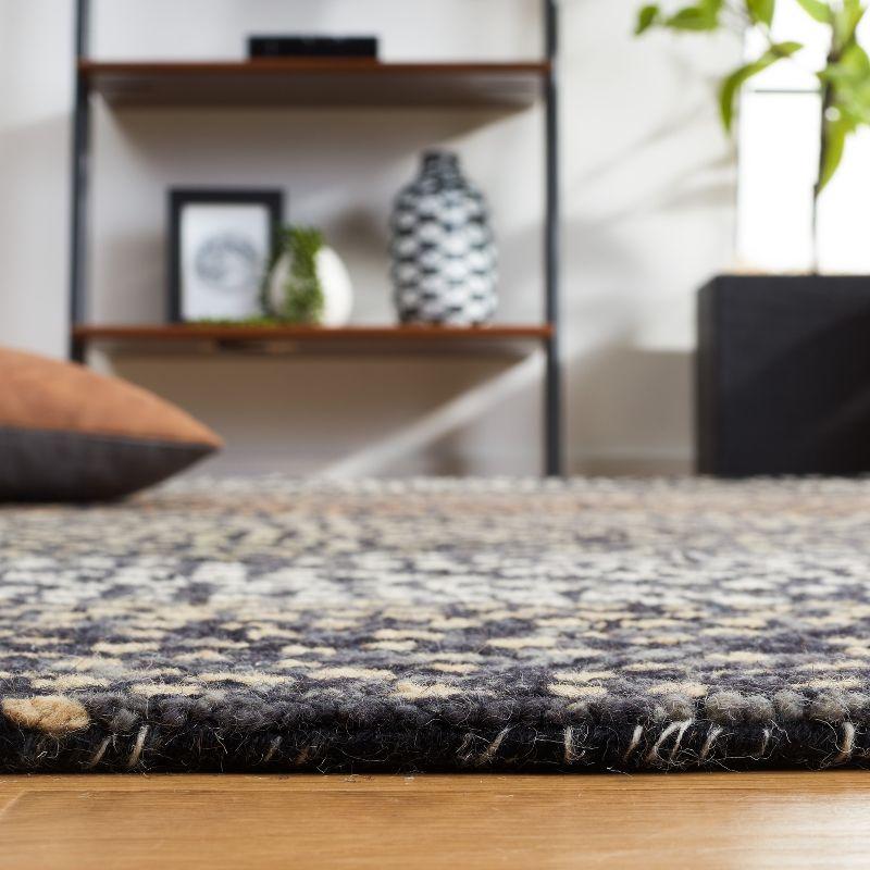 Trace Ivory and Navy Hand-Tufted Wool Area Rug