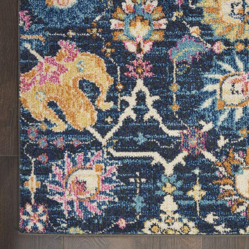 Nourison Passion Bohemian Indoor Rug Navy 2'2" x 7'6"